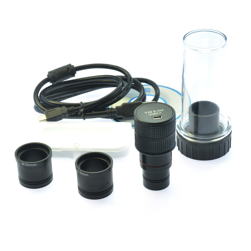 5MP USB Industry Microscope Eyepiece Camera 1/2.5 F DigitalMicroscopes Fit 23.2/ 30.0 /30.5 mm