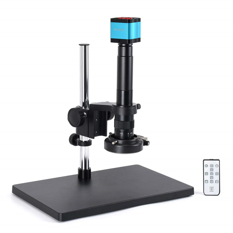 HAYEAR 14MP Monocular HDMI HD USB Digital Industry Video Microscope Camera Set Big Stereo Table Stand Zoom C-Mount Lens