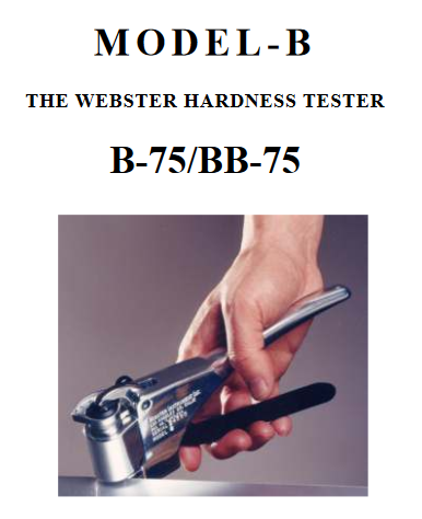 Máy đo độ cứng Webster hardness tester Imai B75, Imai BB-75