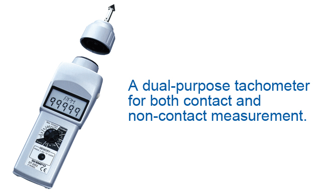 Máy đo tốc độ vòng quay Contact & Non-contact Handheld Tachometer with an LCD (Acquest SKS Coporation) Nidec Shimpo DT-207LR