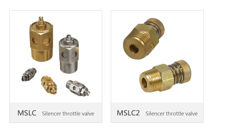 Silencer throttle valve Mindman MSLC, MSLC2
