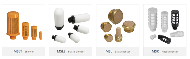 Giảm thanh Plastic silencer Mindman MSLE, MSLT, MSL, MSR