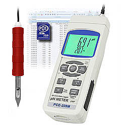 Food pH Meter PCE-228M-ICA incl. ISO calibration certificate ISO Calibration