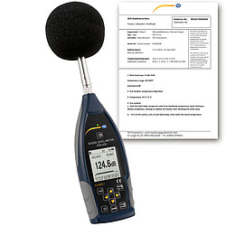 Class 1 Data-Logging Decibel Meter with GPS and Certificate PCE-432