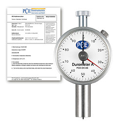 Durometer PCE-DX-AS-ICA Shore A incl. ISO Calibration Certificate ISO Calibration
