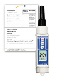 Dew Point Thermometer PCE-THB 38 incl. ISO Calibration Certificate ISO Calibration