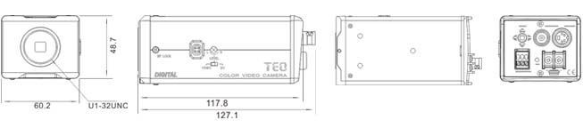 Industrial Measurement dedicated camera尺寸