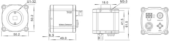 Medical grade image capture cameras尺寸