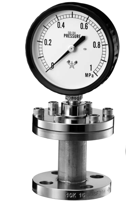 Đồng hồ đo áp suất Migishita BF series: A(10k15A)100x0.1MPa S-304 , A(10k15A)100x0.25MPa S-304